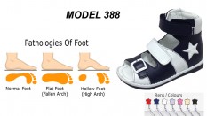 Childs Flat Foot High Sandals Model 388