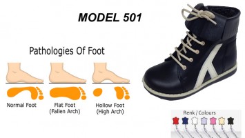 Flat Foot High Boots for Kids Model 501