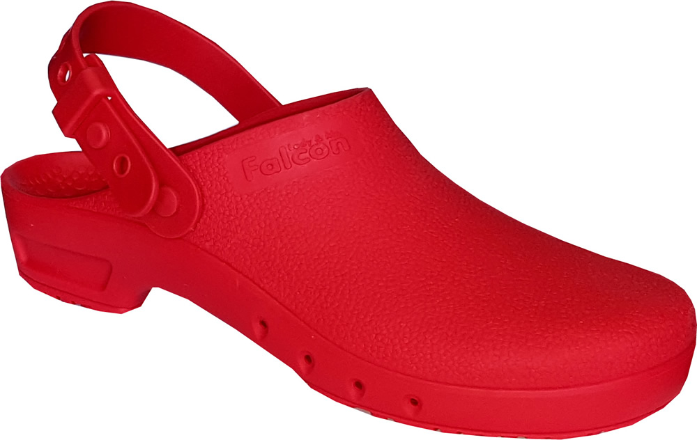 Autoclavable-Operating-Theatre-Clogs-With-Strap-Red