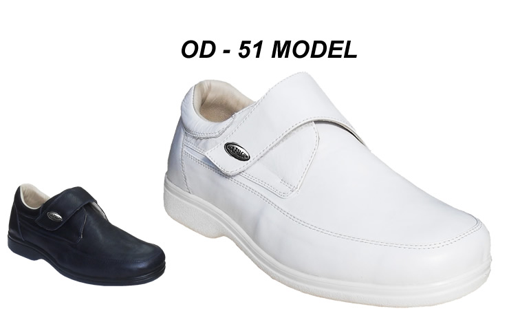white leather nurse shoes