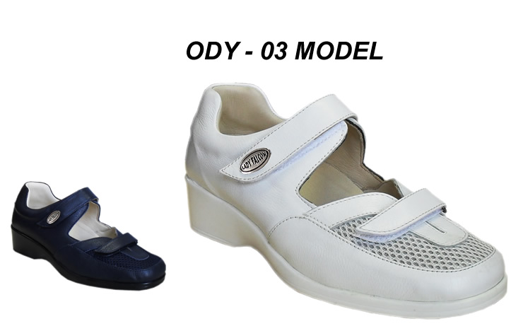 Orthopedic Leather Hospital Shoes for Women ODY-03