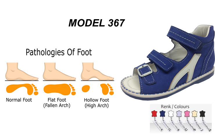 Orthopedic Child Shoes for Pes Cavus 