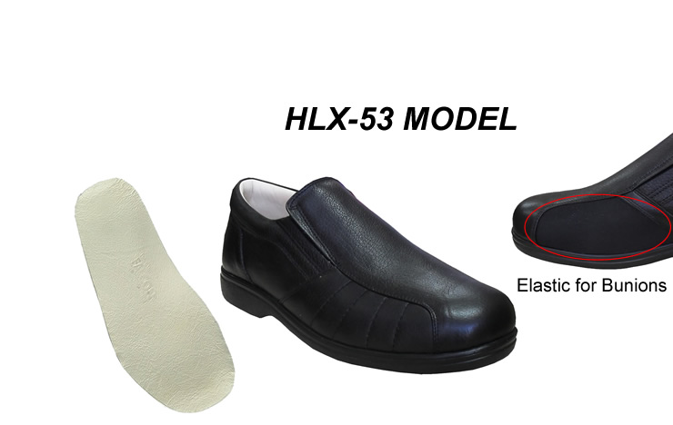 Men's elastic shoes for bunions HLX-53