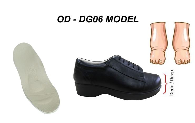 Womens' Diabetic Shoes for Swollen Feet OD-DG06