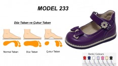 Düz ve Çukur Taban Çocuk Ayakkabısı Model 233