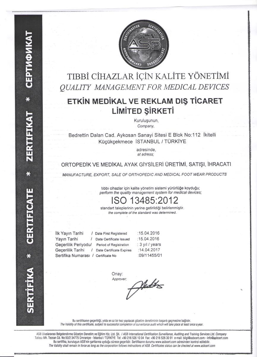 ISO-13485 Certificate